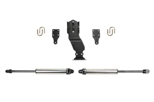 Picture of Fabtech 19 - 20 Ford F450F550 4WD Dual Steering Stabilizer System wDL 2.25 Shocks