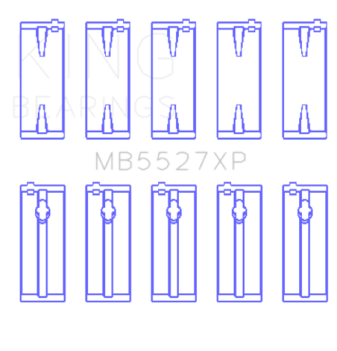 Picture of King Toyota 4AGE4AGZE 16V 1.6L (Size 0.25 Oversized) Performance Main Bearing Set