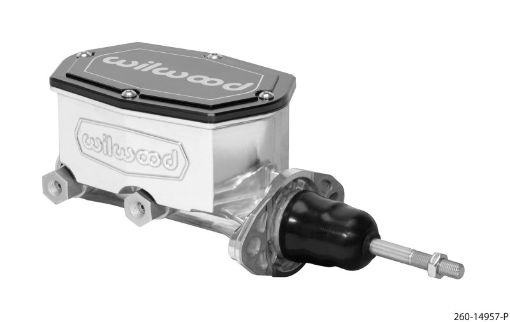 Picture of Wilwood Compact Tandem Master Cylinder - 78in Bore - wPushrod (Ball Burnished)
