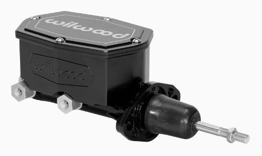 Picture of Wilwood Compact Tandem Master Cylinder - 1in Bore - wPushrod (Black)