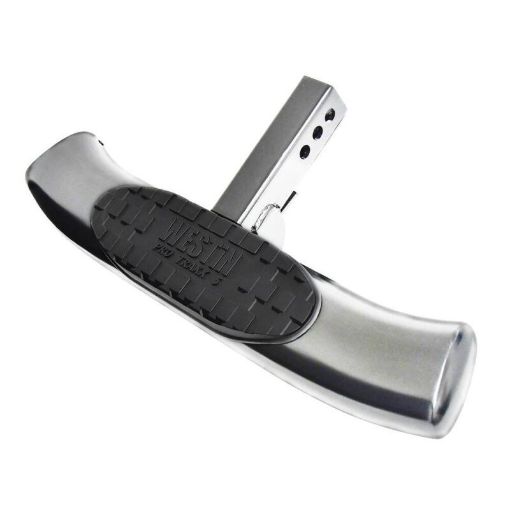 Picture of Westin PRO TRAXX 5 Hitch Step 27in Step 2in Receiver - Stainless Steel