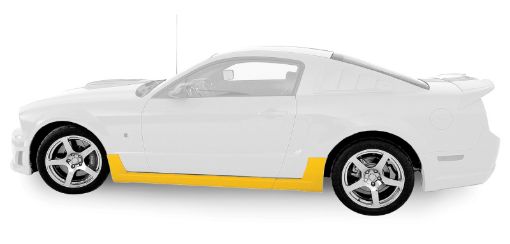 Picture of Roush 2005 - 2009 Ford Mustang 4.0L4.6L Unpainted Side Skirt Kit