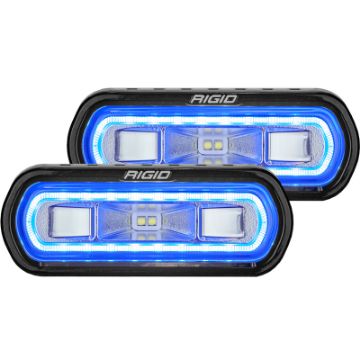 Picture of Rigid Industries SR - L Series Surface Mount LED Spreader Pair w Blue Halo - Universal