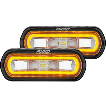 Picture of Rigid Industries SR - L Series Surface Mount LED Spreader Pair w Amber Halo - Universal
