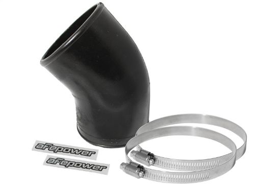 Picture of aFe Magnum FORCE Silicone Replacement Coupling Kit 3in ID to 2.75in ID x 45 Deg. Elbow - Black