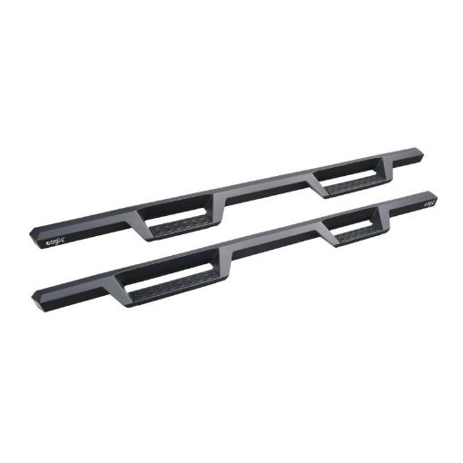 Picture of Westin 2019 Chevrolet Silverado GMC Sierra 1500 Crew Cab Drop Nerf Step Bars - Textured Black