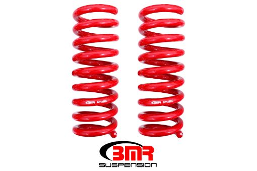 Picture of BMR 08 - 18 Dodge Challenger Rear Lowering Springs 1.25in Drop Performance Version - Red