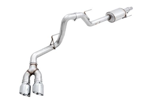 Picture of AWE Tuning 2015 Ford F - 150 0FG Single Exit Performance Exhaust System w4.5in Chrome Silver Tips