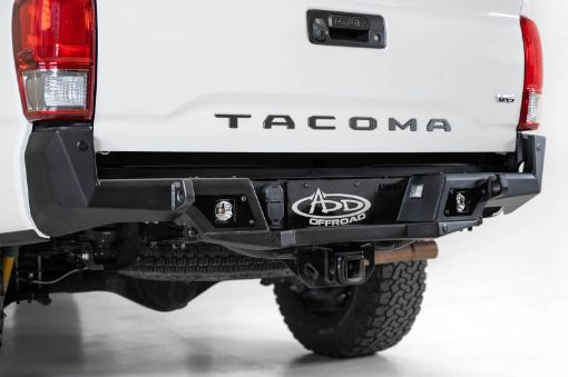 Picture of Addictive Desert Designs 16 - 19 Toyota Tacoma Stealth Fighter Rear Bumper w Backup Sensor Cutouts