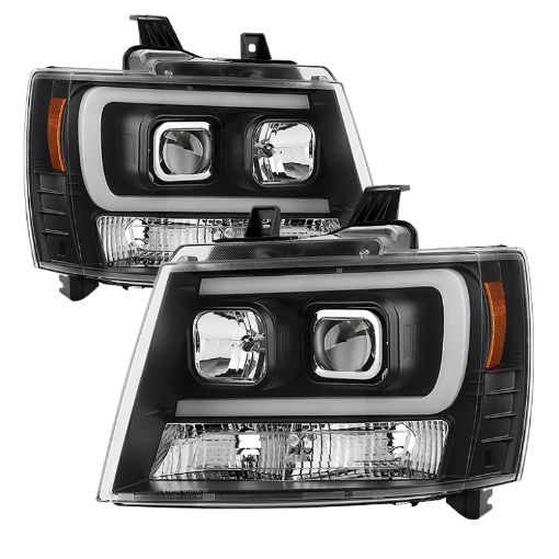 Picture of Spyder 07 - 14 Chevy Suburban15002500Tahoe V2 Projector Headlights Blk PRO - YD - CSUB07V2 - DRL - BK