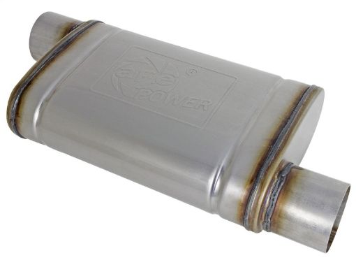 Picture of MACH Force - Xp 409 SS Muffler 3in ID OffsetOffset x 4in H x 9in W x 14in L - Oval Body