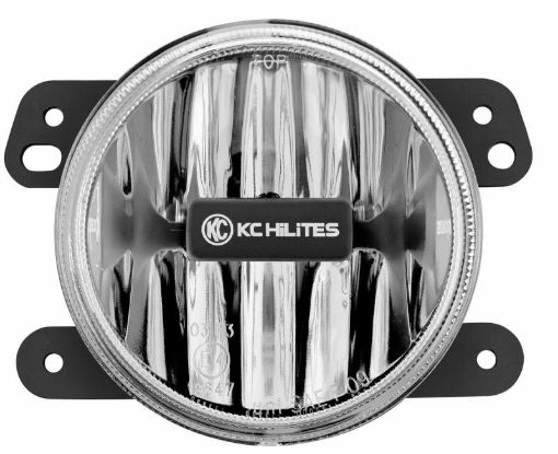 Picture of KC HiLiTES 10 - 18 Jeep JK 4in. Gravity G4 LED Light 10w SAEECE Clear Fog Beam (Single)