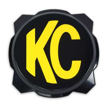 Picture of KC HiLiTES 6in. Hard Cover for Gravity Pro6 LED Lights (Single) - Black wYellow KC Logo
