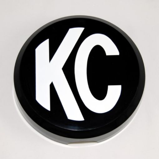 Picture of KC HiLiTES 6in. Round Hard Cover for DaylighterSlimLitePro - Sport (Single) - Black wWhite KC Logo