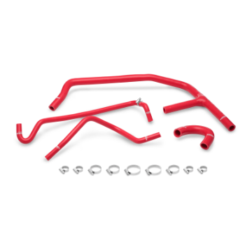 Picture of Mishimoto 15 Ford Mustang EcoBoost Red Silicone Ancillary Hose Kit