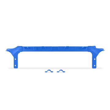 Picture of Mishimoto 2011 - 2016 Ford 6.4L Powerstroke Upper Support Bar - Micro - Wrinkle Blue