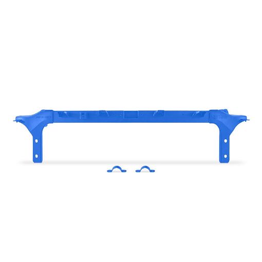 Picture of Mishimoto 2011 - 2016 Ford 6.4L Powerstroke Upper Support Bar - Micro - Wrinkle Blue
