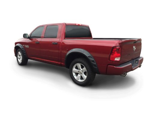 Picture of Bushwacker 09 - 18 Ram 1500 w 67.4in Fleetside Bed (Ex. RT and Rebel) DRT Style Flares 4pc - Black