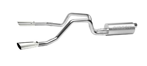 Picture of Gibson 09 - 10 Ford F - 150 King Ranch 5.4L 2.5in Cat - Back Dual Split Exhaust - Stainless