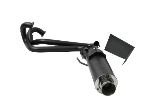 Picture of Gibson 08 - 12 Polaris Ranger RZR 800 Base Single Exhaust - Black Ceramic