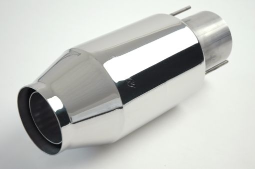 Picture of Gibson Marine Bullet Muffler (Pair) Transom Mount - 4in Inlet11in Length - Stainless