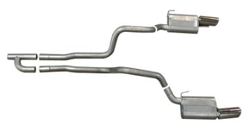 Picture of Gibson 05 - 10 Ford Mustang Base 4.0L 2.5in Cat - Back Dual Exhaust - Aluminized