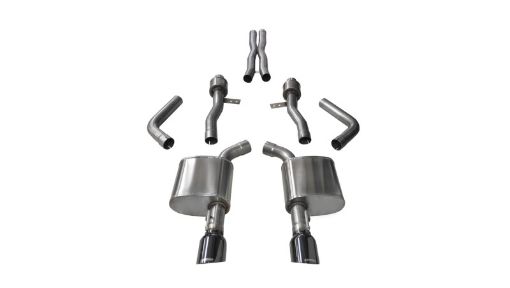 Picture of Corsa 2015 - 2023 Dodge Charger SRT Scat Pack RT 6.4L Black Sport Cat - Back Exhaust
