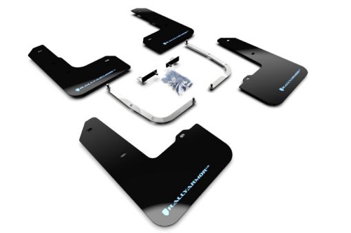 Picture of Rally Armor 19 - 21 Hyundai Elantra GT N Linei30 Black UR Mud Flap wPerformance Blue Logo