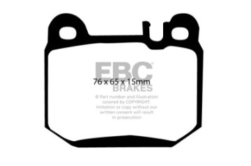 Picture of EBC 00 - 01 Mercedes - Benz M - Class (ML) ML430 4.3 Greenstuff Rear Brake Pads