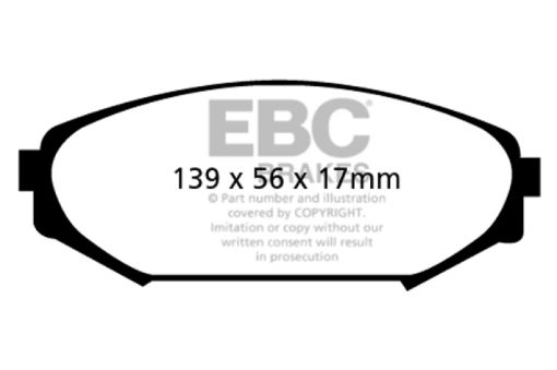 Picture of EBC 00 - 02 Acura MDX 3.5 Greenstuff Front Brake Pads