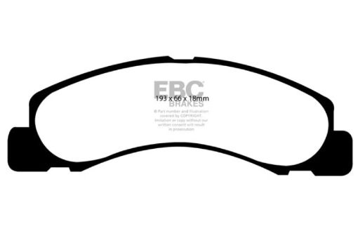 Picture of EBC 00 - 02 Ford Excursion 5.4 2WD Greenstuff Front Brake Pads