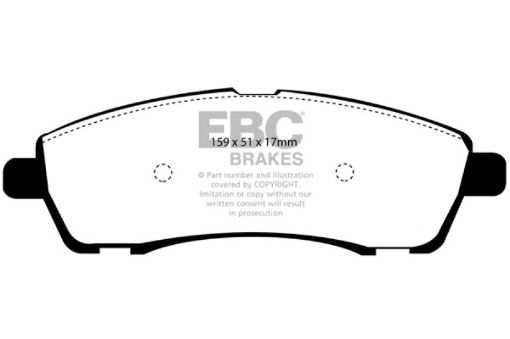 Picture of EBC 00 - 02 Ford Excursion 5.4 2WD Ultimax2 Rear Brake Pads