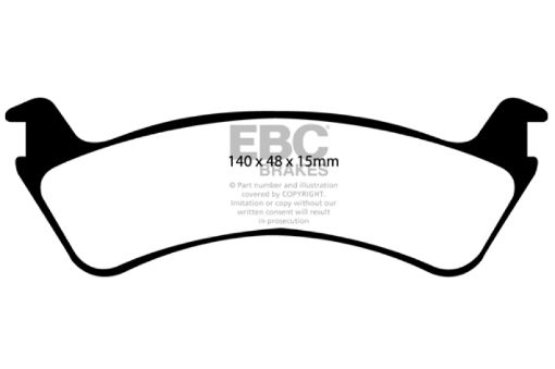 Picture of EBC 00 - 02 Ford Explorer Sport 4.0 2WD (Phenolic PisTons) Yellowstuff Rear Brake Pads