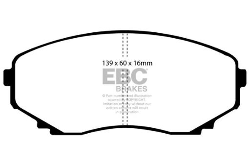 Picture of EBC 00 - 02 Mazda MPV 2.5 Greenstuff Front Brake Pads
