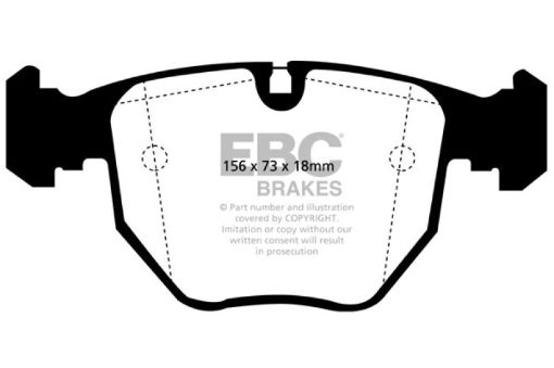 Picture of EBC 00 - 06 BMW X5 3.0 Greenstuff Front Brake Pads