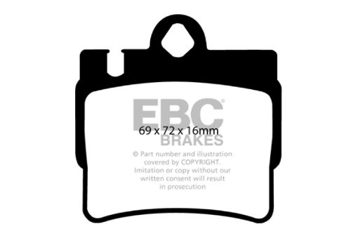 Picture of EBC 01 - 02 Mercedes - Benz CL55 AMG 5.5 Yellowstuff Rear Brake Pads