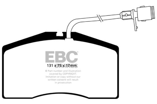 Picture of EBC 01 - 03 Audi S8 4.2 Yellowstuff Front Brake Pads