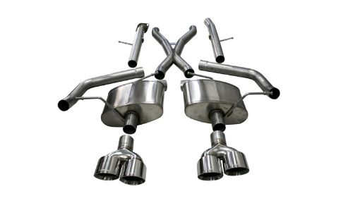 Picture of Corsa 18 - 21 Jeep Grand Cherokee TrackHawk 6.2L Xtreme Cat - Back Dual Rear Exit w4.5in Polished Tips