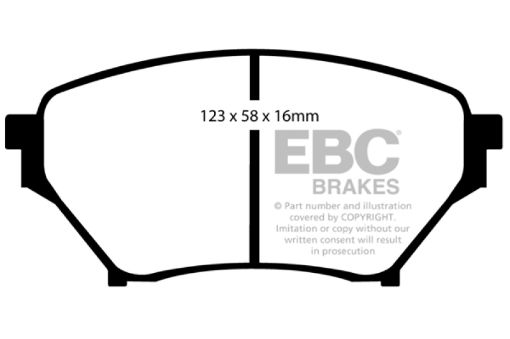 Picture of EBC 01 - 03 Mazda Miata MX5 1.8 (Sports Suspension) Greenstuff Front Brake Pads