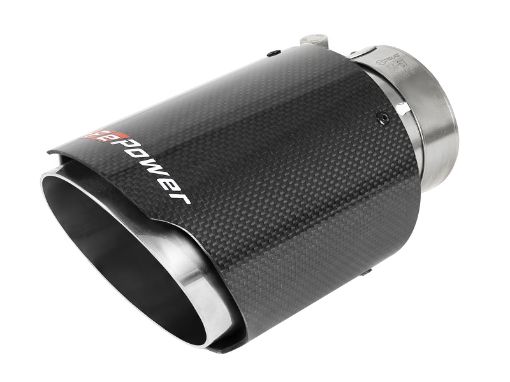 Picture of aFe MACH Force - Xp 409 SS Clamp - On Exhaust Tip 2.5in. Inlet 4in. Outlet 7in. L - Carbon