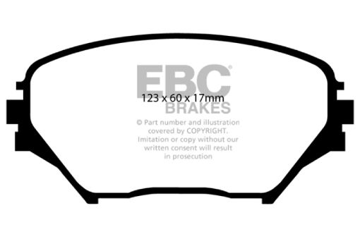 Picture of EBC 01 - 03 Toyota RAV 4 2.0 Greenstuff Front Brake Pads