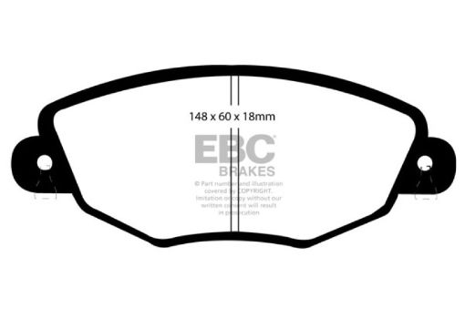 Picture of EBC 01 - 04 Jaguar X - Type 2.5 Greenstuff Front Brake Pads