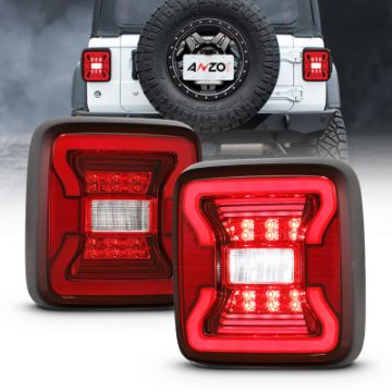 Picture of ANZO 18 - 19 Jeep Wrangler JL LED Taillights Black