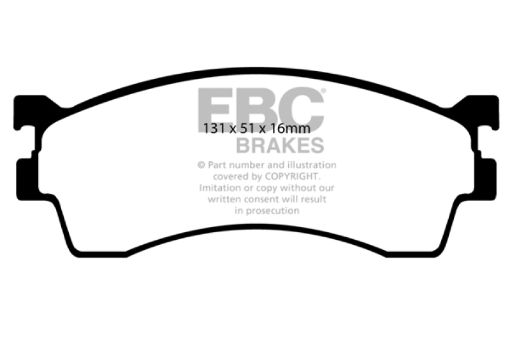 Picture of EBC 01 - 04 Mazda Protege 2.0 (Rear Drums) Ultimax2 Front Brake Pads