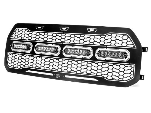 Picture of aFe 17 - 20 Ford Raptor wo FFC Scorpion Grill w LEDs