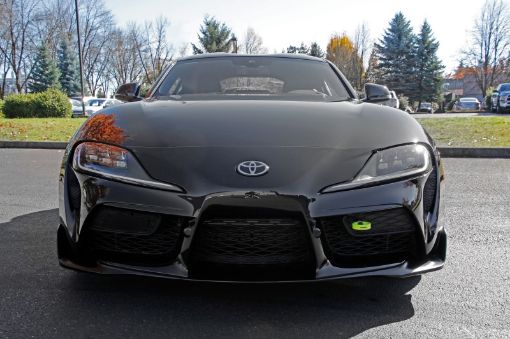 Picture of Perrin 2020 Toyota Supra Tow Hook Kit (Front) - Neon Yellow