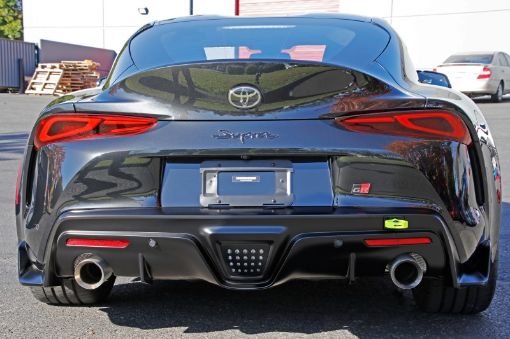 Picture of Perrin 2020 Toyota Supra Tow Hook Kit (Rear) - Neon Yellow