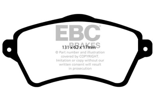 Picture of EBC 01 - 05 Land Rover Freelander 2.5 Ultimax2 Front Brake Pads