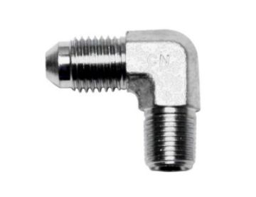 Picture of Wilwood 90 Deg Elbow Fitting - 4 AN NPT Male to 18 - 27