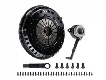 Picture of DKM Clutch 99 - 03 Audi A3 S3 Quattro MS Organic Twin Disc Clutch Kit wFlywheel (660 ftlbs Torque)